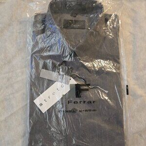 J. Ferrar dress shirt.  New in package, Grey in color.